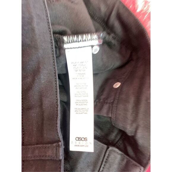 ASOS Design Mens Black Denim Classic Skinny Jeans Size 42x32 NWT - Picture 9 of 11